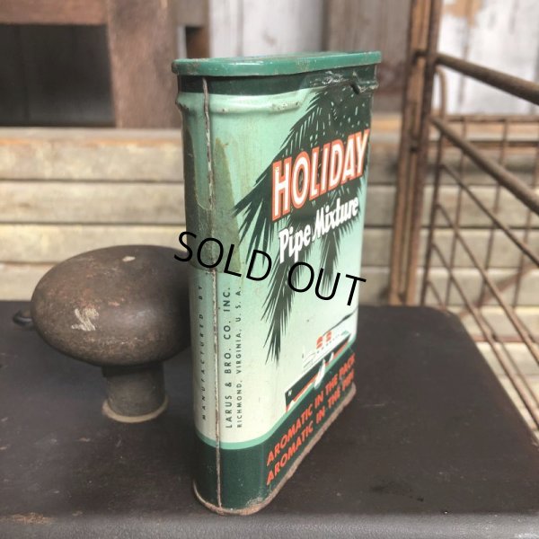 画像3: Vintage Pipe & Cigarette Smoking Tobacco Pocket Tin HOLIDAY (B971)    