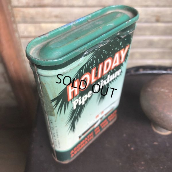 画像5: Vintage Pipe & Cigarette Smoking Tobacco Pocket Tin HOLIDAY (B971)    