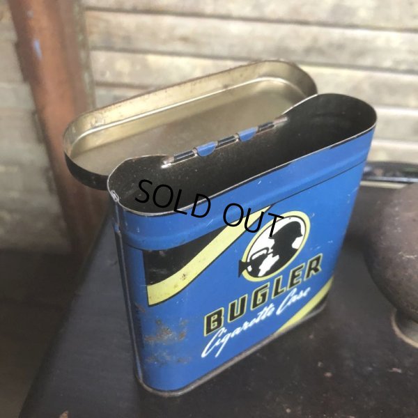 画像4: Vintage Pipe & Cigarette Smoking Tobacco Pocket Tin BUGLER (B987)