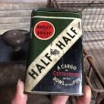 画像1: Vintage Pipe & Cigarette Smoking Tobacco Pocket Tin BURLEY and BRIGHT (B984)     (1)