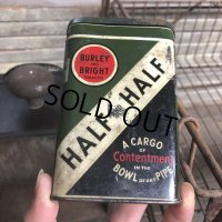 Vintage Pipe & Cigarette Smoking Tobacco Pocket Tin BURLEY and BRIGHT (B984)    