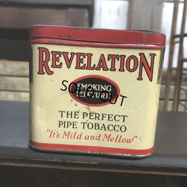 画像2: Vintage Pipe & Cigarette Smoking Tobacco Pocket Tin REVELATION (B988)    