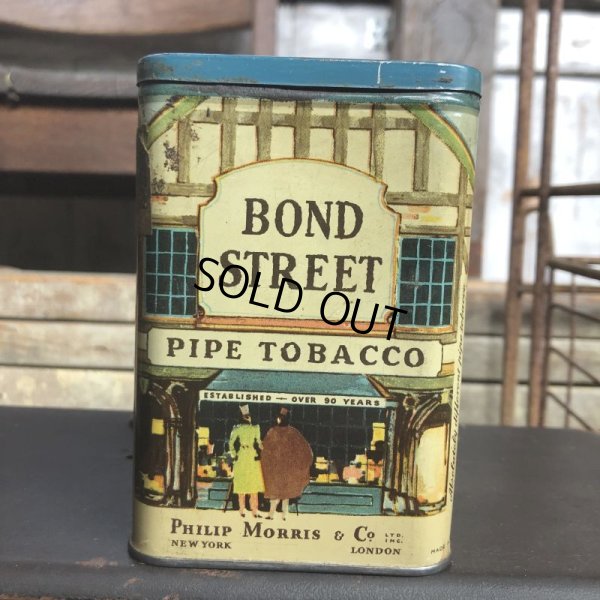 画像2: Vintage Pipe & Cigarette Smoking Tobacco Pocket Tin BOND STREET (B977)    