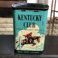 画像5: Vintage Pipe & Cigarette Smoking Tobacco Pocket Tin KENTUCKY CLUB (B976)    