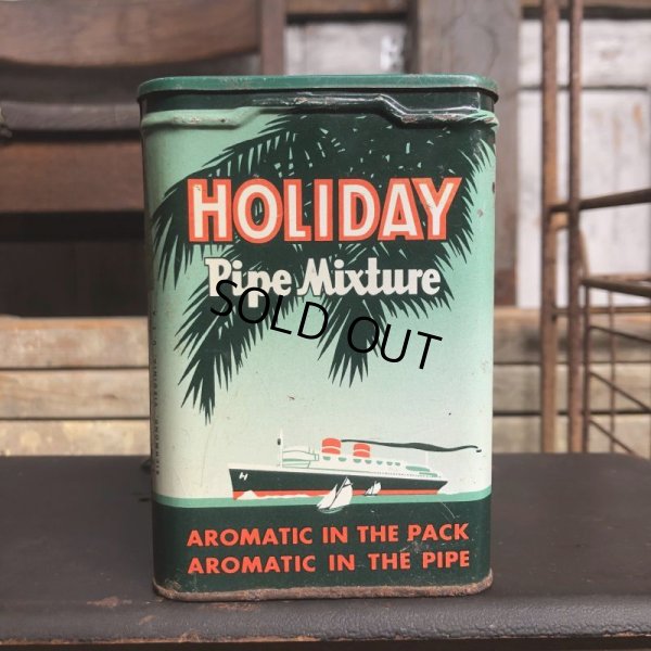 画像2: Vintage Pipe & Cigarette Smoking Tobacco Pocket Tin HOLIDAY (B971)    