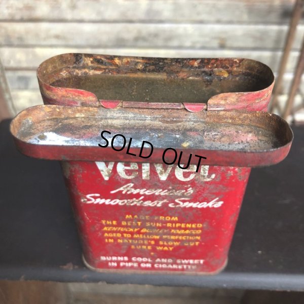 画像6: Vintage Pipe & Cigarette Smoking Tobacco Pocket Tin Velvet (B972)