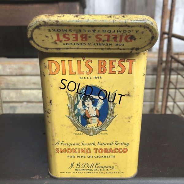 画像5: Vintage Pipe & Cigarette Smoking Tobacco Pocket Tin DILI'S BEST (B974)    
