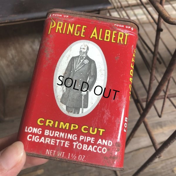 画像1: Vintage Pipe & Cigarette Smoking Tobacco Pocket Tin PRINCE ALBERT (B981)    