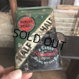 Vintage Pipe & Cigarette Smoking Tobacco Pocket Tin BURLEY and BRIGHT (B985)    