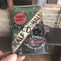 Vintage Pipe & Cigarette Smoking Tobacco Pocket Tin BURLEY and BRIGHT (B985)    
