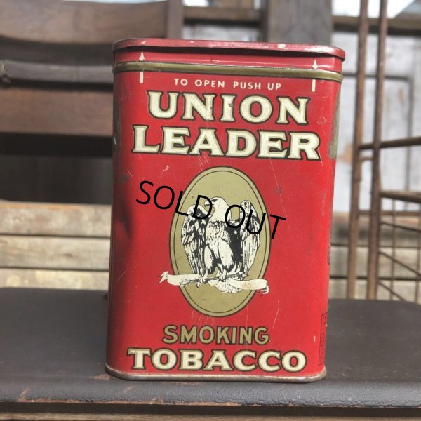 画像2: Vintage Pipe & Cigarette Smoking Tobacco Pocket Tin UNION LEADER (B979)    