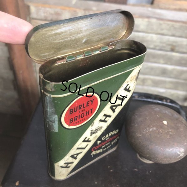 画像4: Vintage Pipe & Cigarette Smoking Tobacco Pocket Tin BURLEY and BRIGHT (B984)