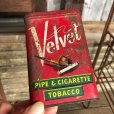 画像1: Vintage Pipe & Cigarette Smoking Tobacco Pocket Tin Velvet (B972)     (1)
