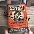 Vintage Pipe & Cigarette Smoking Tobacco Pocket Tin Raleigh (B973)    