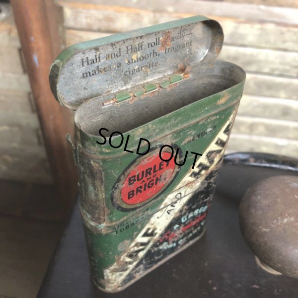 画像4: Vintage Pipe & Cigarette Smoking Tobacco Pocket Tin BURLEY and BRIGHT (B985)    