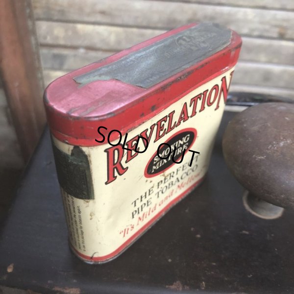 画像3: Vintage Pipe & Cigarette Smoking Tobacco Pocket Tin REVELATION (B988)