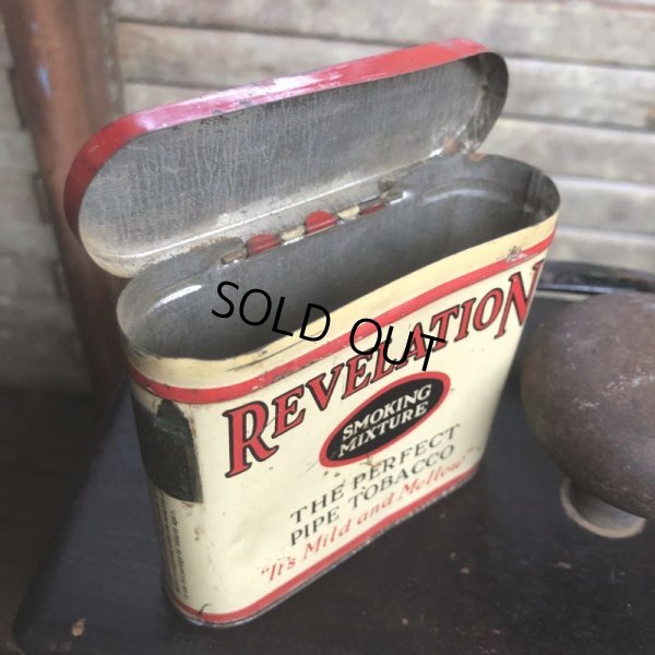 画像4: Vintage Pipe & Cigarette Smoking Tobacco Pocket Tin REVELATION (B988)