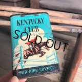 Vintage Pipe & Cigarette Smoking Tobacco Pocket Tin KENTUCKY CLUB (B976)    