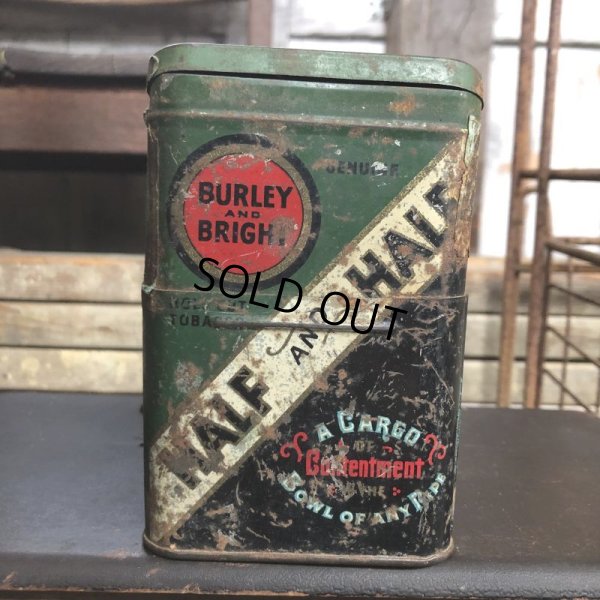 画像2: Vintage Pipe & Cigarette Smoking Tobacco Pocket Tin BURLEY and BRIGHT (B985)    