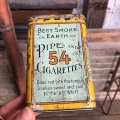Vintage Pipe & Cigarette Smoking Tobacco Pocket Tin GRANULATED 54 (B970)    