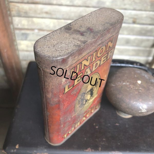 画像3: Vintage Pipe & Cigarette Smoking Tobacco Pocket Tin UNION LEADER (B978)    