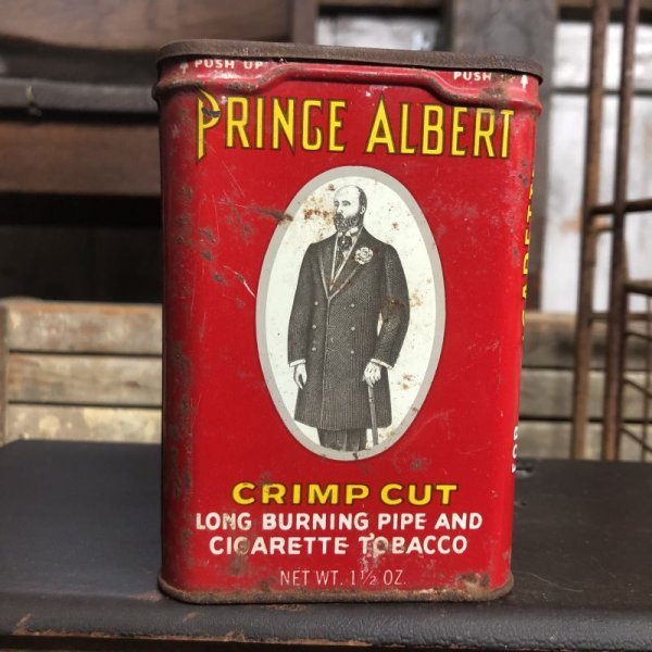 画像2: Vintage Pipe & Cigarette Smoking Tobacco Pocket Tin PRINCE ALBERT (B983)    
