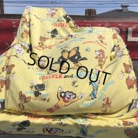 70s Vintage Cartoon Sears Terrytoons Blanket Hard to Find!!! (B992)