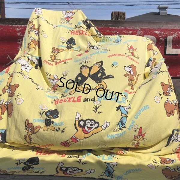 画像1: 70s Vintage Cartoon Sears Terrytoons Blanket Hard to Find!!! (B992)