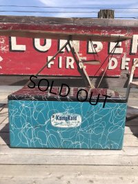50s Vintage KAMP KOLD Aluminum Camping Cooler Box (B993)