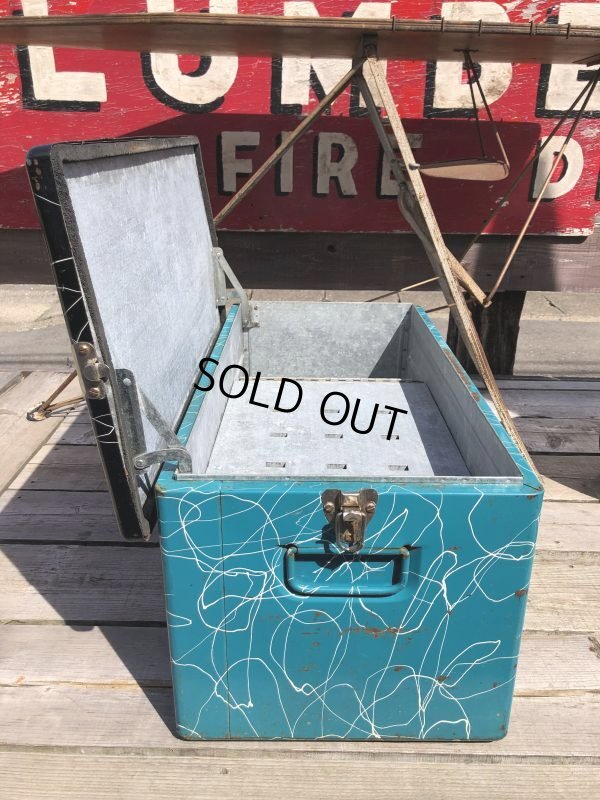 画像11: 50s Vintage KAMP KOLD Aluminum Camping Cooler Box (B993)