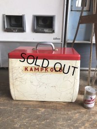 50s Vintage KAMP KOLD Aluminum Camping Cooler Box (B994)