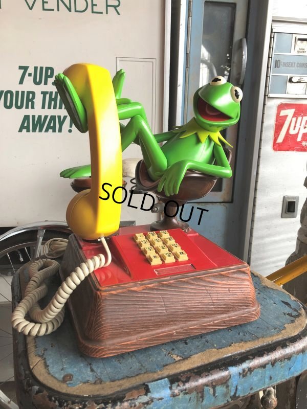 画像2: 80s Vintage The Muppets Show KERMIT THE FROG PHONE (B997)