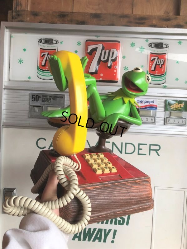 画像10: 80s Vintage The Muppets Show KERMIT THE FROG PHONE (B997)