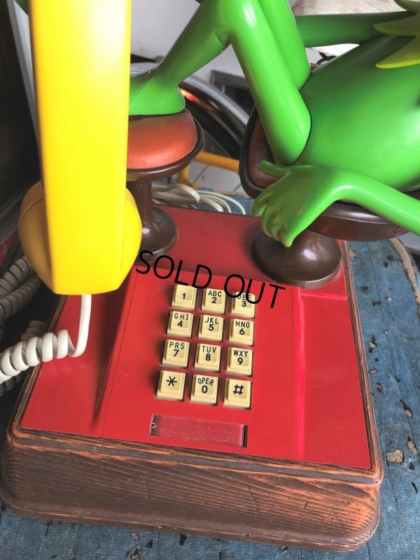画像4: 80s Vintage The Muppets Show KERMIT THE FROG PHONE (B997)