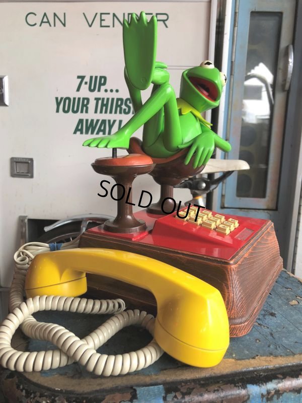 画像5: 80s Vintage The Muppets Show KERMIT THE FROG PHONE (B997)