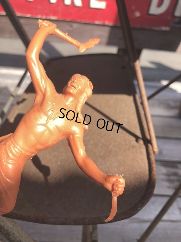 画像4: 60s Vintage Louis Marx Western Action Figure INDIAN (T281)