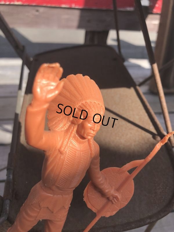 画像6: 60s Vintage Louis Marx Western Action Figure INDIAN (T283)