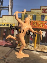 60s Vintage Louis Marx Western Action Figure INDIAN (T590)
