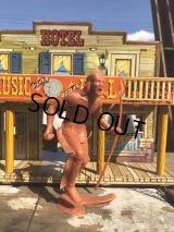 60s Vintage Louis Marx Western Action Figure INDIAN (T279)