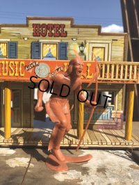 60s Vintage Louis Marx Western Action Figure INDIAN (T279)