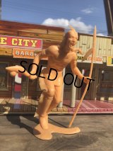 0s Vintage Louis Marx Western Action Figure INDIAN (T586)