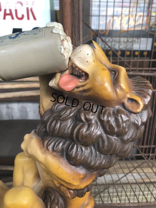 画像9: Vintage Lowenbrau Beer Lion Store Display Statue (C01)
