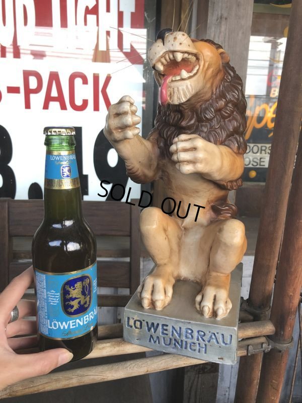 画像11: Vintage Lowenbrau Beer Lion Store Display Statue (C02)