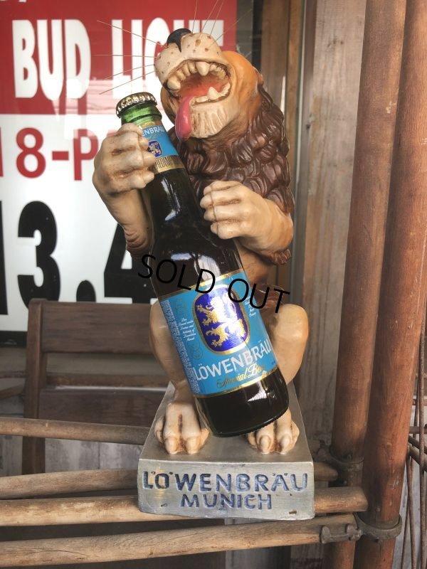 画像5: Vintage Lowenbrau Beer Lion Store Display Statue (C02)