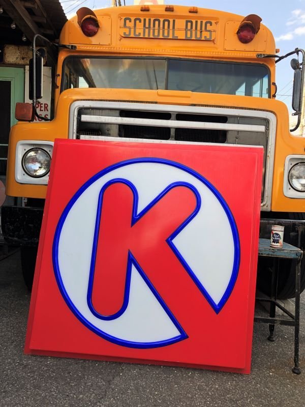 画像1: Vintage U.S.A Circle K Convenience Store & Gas Station Sign 121x121cm (C03)