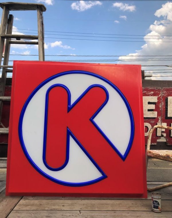 画像13: Vintage U.S.A Circle K Convenience Store & Gas Station Sign 121x121cm (C03)