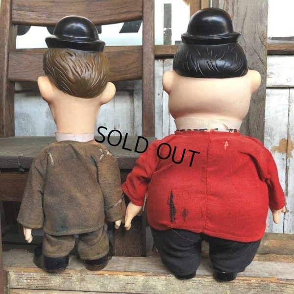 画像4: 70s Vintage Laurel and Hardy Cartoon Vinyl Doll Set (C04)