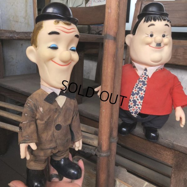 画像13: 70s Vintage Laurel and Hardy Cartoon Vinyl Doll Set (C04)