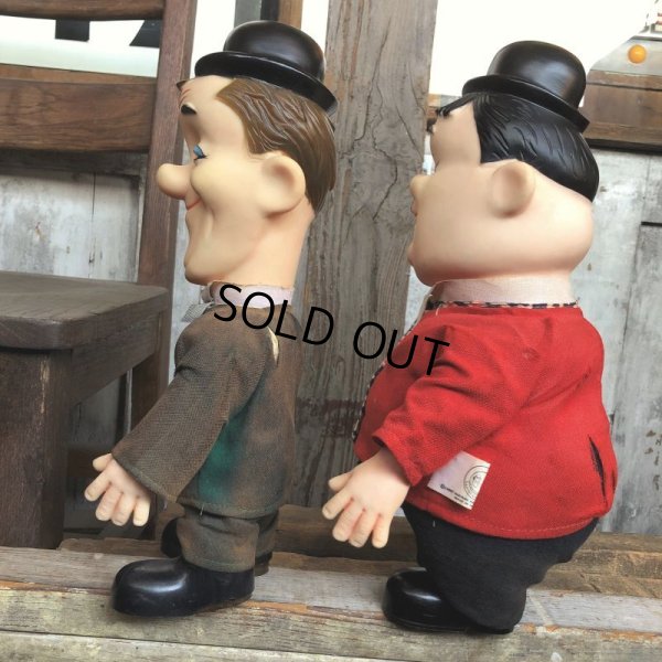 画像5: 70s Vintage Laurel and Hardy Cartoon Vinyl Doll Set (C04)