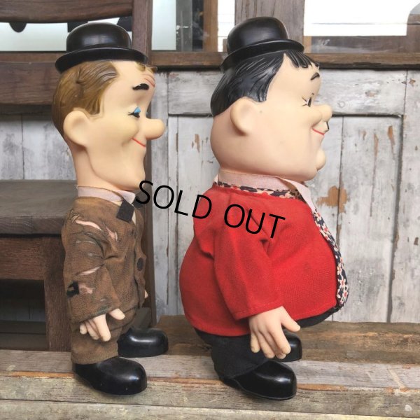 画像3: 70s Vintage Laurel and Hardy Cartoon Vinyl Doll Set (C04)